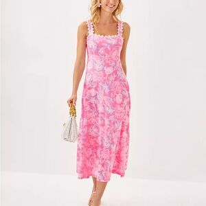 Lilly Pulitzer Pink and Purple Maxi Dress